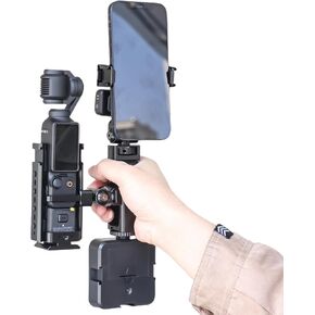 Aluminum Alloy Cage Kit for Osmo Pocket 3 with Side Handle and Phone Clip