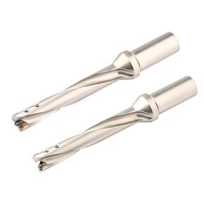 6D 8D U Drill with Inserts WCMX WCMT Indexable WC Type Drill Bits Internal coolant Drilling Tool for Lathes CNC(8D,WPD C25-22)