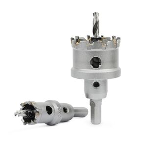 1pc 12mm-200mm Hole Saw Carbide Tipped Hole Cutter with Drill Bit for Metal Stainless Steel Iron and Wood Hole Saw(25mm)