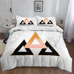 3Pcs Mountain Lake Eastern Ink Style Duvet Cover California King Bedding Sets, Gray Soft Microfiber Quilt Cover, 2 Pillow Cases for Boys Girls Toddler Kids Bedding
