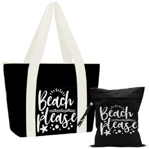 Beach Bag, Travel Beach Bags for Women, Waterproof Sandproof Wet Bag