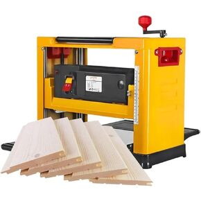 13Inch Desktop Electric Planer, 2000W Wood Thickness Planer 8000RPM Multi-Angle Adjustable Household Planer, 0-3mm Planing Depth, For Wood Cutting Woodworking And DIY