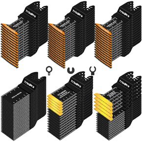 مجموعات شفرات متعددة الأدوات متعددة الأدوات - Trivdpro 100pcs تذبذب الأدوات الشفرة المتأرجحة شفرات المنشار للبلاستيك المعدني ، شفرات مذبذب للأداة المتعددة تناسب Dewalt Milwaukee Ryobi Fein Bosch