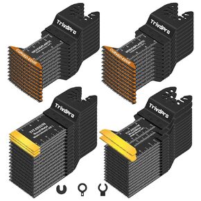 أدوات التذبذب شفرة الشفرات المتعددة - Trivdpro 50pcs شفرات الأدوات متعددة الأدوات تذبذب شفرات المنشار للبلاستيك المعدني ، شفرات مذبذب للأداة متعددة