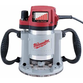Milwaukee 5625-20 15 Amp 3-1/2-Horsepower Fixed Base Variable Speed Router with T-Handle Height Adjustment Wrench and 1/2-Inch Collet