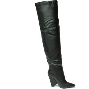 Liliana Women's Over The Knee Thigh High Wedge Heel Boots