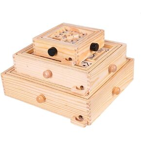 BESPORTBLE Wooden Bead Maze Puzzle Game for Educational Fun for Boys and Develops Problem Solving Skills Safe Engaging Activity for Preschool Learning