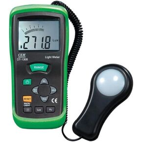 Cem DT-1308 Handheld Digital FC/Lux Detector and Light Meter