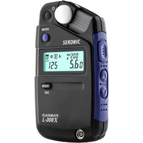 Sekonic FLASHMATE L-308X Photographers and Film Makers Exposure Meter - Black/Blue