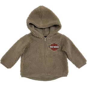 Harley-Davidson Baby Boys' Bar & Shield Full Zip Sherpa Hooded Jacket