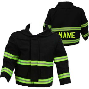 Firefighter Personalized Black Baby Jacket