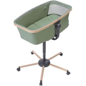 Maxi -Cosi Alba All in 1 bassinet ، من السهل التغيير بين bassinet و rechliner و chair عالية ، أقمشة معاد تدويرها 100 ٪ ، 0 أشهر - 3 سنوات (15 كجم) ، رمادي ضباب