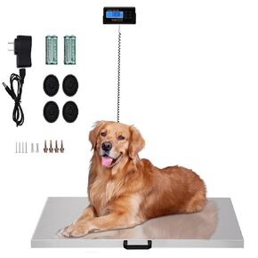 440LB Digital Pet Scale, 40.7 x 20.8 Inch Small Animals Scale for Dogs and Cats, Puppy Whelping Supplies Scales with LCD Display