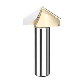 1/2inch Shank v Groove Trouter بت 150 درجة 32 مم كربيد DIA