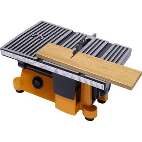 4" Mini Portable Table Saw, Compact Electric Cutting Machine with 3 Blades, Adjustable Miter Guide, High-Speed Motor – Perfect for DIY Crafts, Wood, Metal, Ceramic, Glass