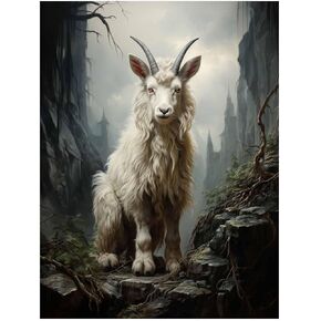 CAPITUNEISKINEPA Kinder Goat Poster Gift Posters For Dorm Small Posters 12" x 18"