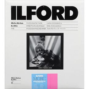 Ilford Multigrade RC Cooltone VC B & W Enlarging Paper - 8x10-25 Sheets - Pearl Surface