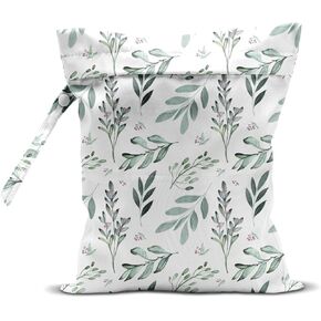 Wet Bag for Swimsuit Travel Pool Baby Cloth Diapers Dirty Yoga Gym Clothes Beach Bags Summer Gifts for Women Men Beach Vacation Essentials Leaves Waterproof Wet Dry Bag Travel Laundry Bags