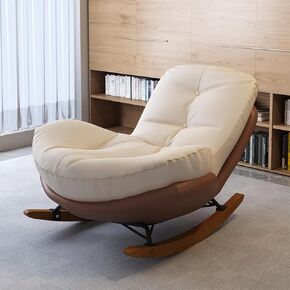 Penguin Rocking Chair Nursery, Glider Rocking Chair for Living Room, Indoor Rocking Chair with Padded Seat, Reading Chair for Bedroom, Garden Lounger, Modern, Stylish