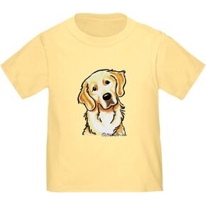 CafePress Golden Retriever Portrait Toddler T Shirt Cute Toddler Graphic Tee, 100% Cotton