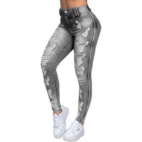 Women's Scratch Ripped Skinny Jeans Distressed Butt Lifting Curvy Denim Pants Stretch Tight High Waisted Denim