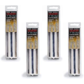 OLSON SAW FR49501 Pin End Scroll Saw Blade (Four Pack)