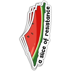 MAIANEY A Slice of Resistance Palestine Map Watermelon Free Palestine Stickers Stand with Palestine Human Rights Stickers Support Palestine Gifts Decorations Water Bottle Laptop Car Window