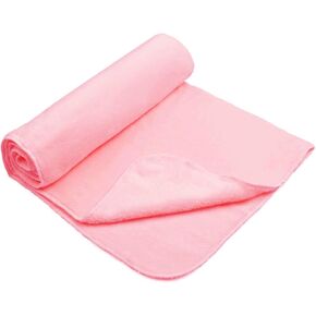 TrendsBlue 40 x 28 Inch Solid Color Soft Fleece Baby Receiving Blanket