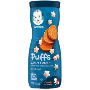 Gerber Puffs Banana & Strawberry Apple, 1.48 Ounce (Pack of 4)