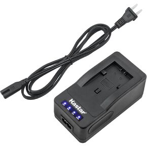 Kastar LED Super Fast Charger Replacement for Sony NP-FP70 NP-FP90 NP-FP50 DCR-HC40 DCR-HC41 DCR-HC42 DCR-HC43 DCR-HC44 DCR-HC46 DCR-HC65 DCR-HC85 DCR-HC94 DCR-HC96 DCR-SR100 DCR-SR30 DCR-SR40