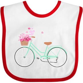 inktastic Floral Bike Baby Bib in Kuwait