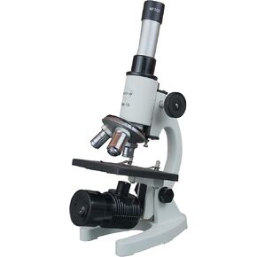 Radical 1000x Student School Biology Science Compound Microscope w LED Rechargeable Lamp Batteries Included and Slide Kit