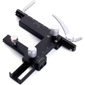 Microscope Accessories Kit Attachable Mechanical Stage X-Y Movable Stage with Scale XSP Biological Microscope Stage Microscope Slides