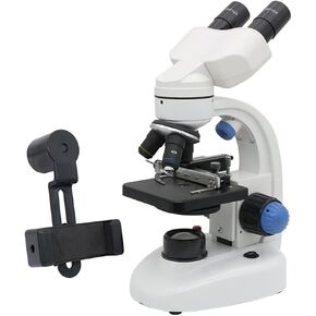 Microscope Kit Biological Microscope 2000X Monocular/Binocular Microscope Student Experiment Tools Microscope Lens Adapters (Color : Binocular, Magnification : 2000X)