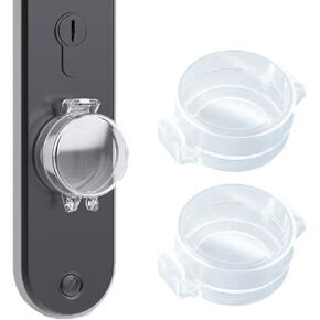 2 Pack Deadbolt Child Safety Lock Cover, Child Proof Door Knob Cover, Door Safety Deadbolt Lock for Kids (Black)