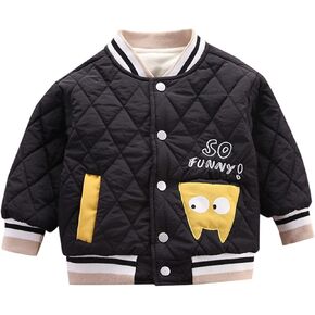 Girls Varsity Jacket Kids Baseball Lightweight Jacket Fleece Coat Button Closure School Outwear Solid Clothes