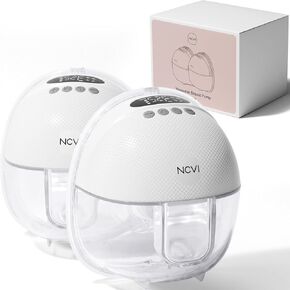مضخة الثدي NCVI مجانية 8131 ، مضخة الرضاعة الطبيعية التي يمكن ارتداؤها مع 4 أوضاع و 9 مستويات ، مضخة حليب كهربائية محمولة مع شاشة ذكية ، ضوضاء منخفضة ، لوس أنجل