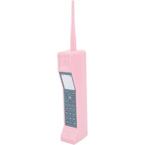 Retro Cell Phone Model, Retro Brick Cell Phone Ornament Exquisite for Study (Roseate)