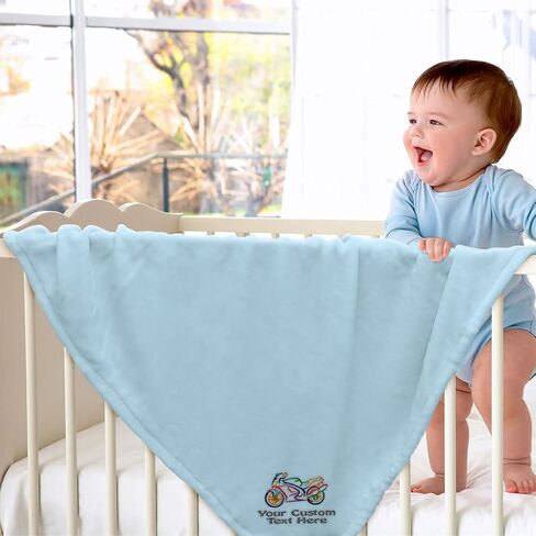 Fastasticdeals Nursery Bedding Baby Blankets for Boys & Girls Motorcycle Colorful Logo in Saudi Arabia