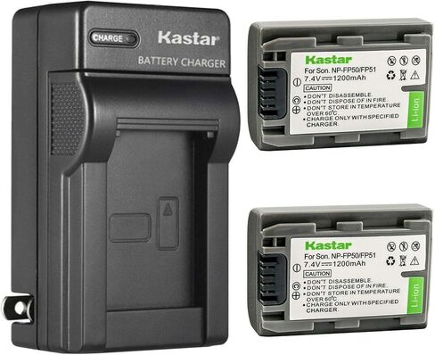 Kastar AC Wall Battery Charger Replace لـ Sony DCR-HC26 ، DCR-HC30 ، DCR-HC32 ، DCR-HC33 ، DCR-HC35 ، DCR-HC36 ، DCR-HC39 ، DCR-HC40 ، DCR-HC41 ، DCR-HC42 ، DCR-HC43 ، DCR-HC44 ، DCR-HC65 ، DCR-HC65 ، DCR-HC65 in Kuwait