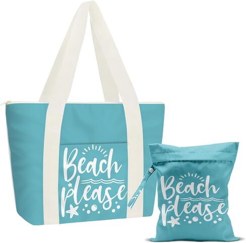 Beach Bag, Travel Beach Bags for Women, Waterproof Sandproof Wet Bag in Saudi Arabia