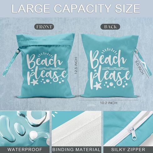 Beach Bag, Travel Beach Bags for Women, Waterproof Sandproof Wet Bag in Saudi Arabia