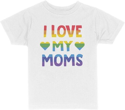 I Love My Moms Toddler Kids T-Shirt in Kuwait