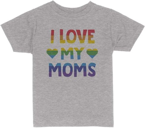I Love My Moms Toddler Kids T-Shirt in Kuwait