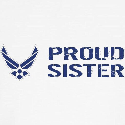CafePress USAF: Proud Sister T Shirt Cute Toddler Graphic Tee, 100% Cotton in Saudi Arabia