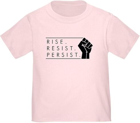 CafePress Rise. Resist. Persist. Toddler T Shirt Cute Toddler Graphic Tee, 100% Cotton in Saudi Arabia