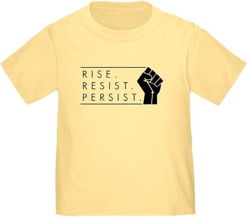 CafePress Rise. Resist. Persist. Toddler T Shirt Cute Toddler Graphic Tee, 100% Cotton in Saudi Arabia