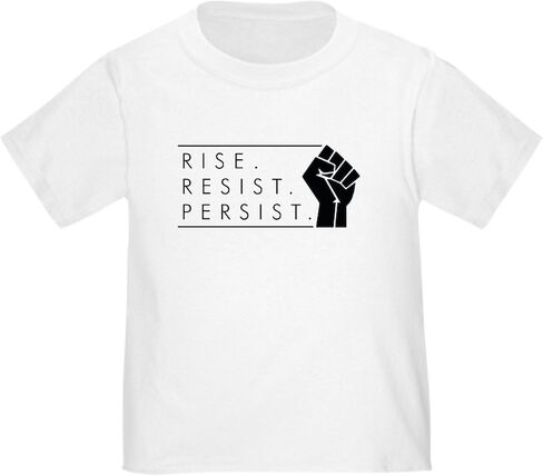 CafePress Rise. Resist. Persist. Toddler T Shirt Cute Toddler Graphic Tee, 100% Cotton in Saudi Arabia