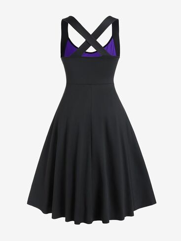 ROSE GAL Womens Plus Size Dresses Gothic Vintage Swing Dress in Saudi Arabia