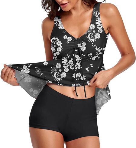 Womens Swimsuits Fashion Silver Straps Split Swimsuit Sexy Swimsuit Solid Color Swimsuit Women's Tankini 2024 Two in Saudi Arabia